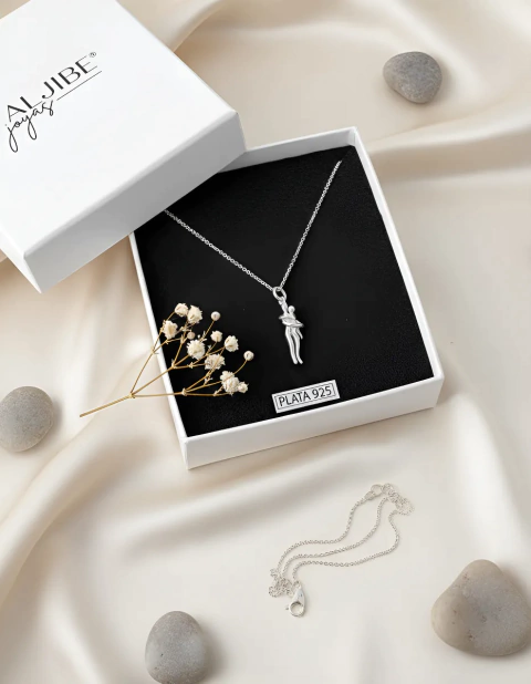 Cadena Forcet con dije Madre e Hijo Abrazo Eterno de Plata 925 - comprar online