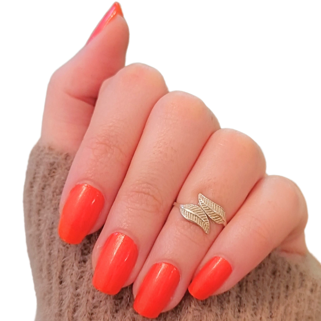 Anillo Midi / Falange Hojas de Plata 925