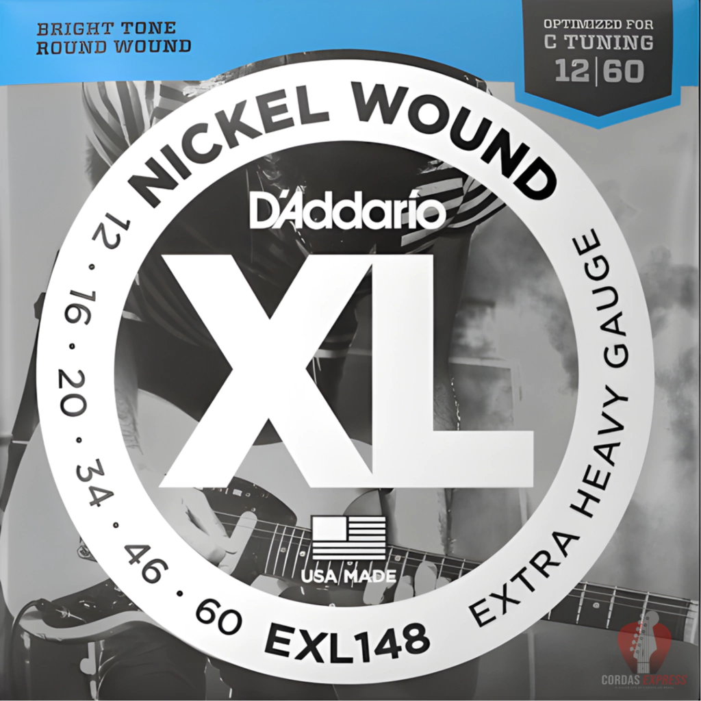 Encordoamento Guitarra D'Addario C Tunning 12/60 - EXL148