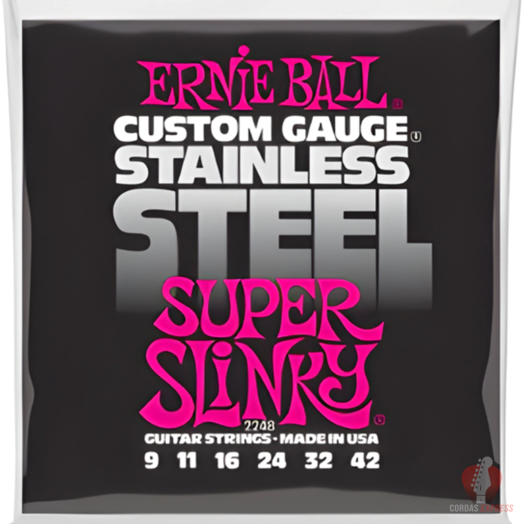 Encordoamento Guitarra Ernie Ball Stainless Steel 09 - 2248