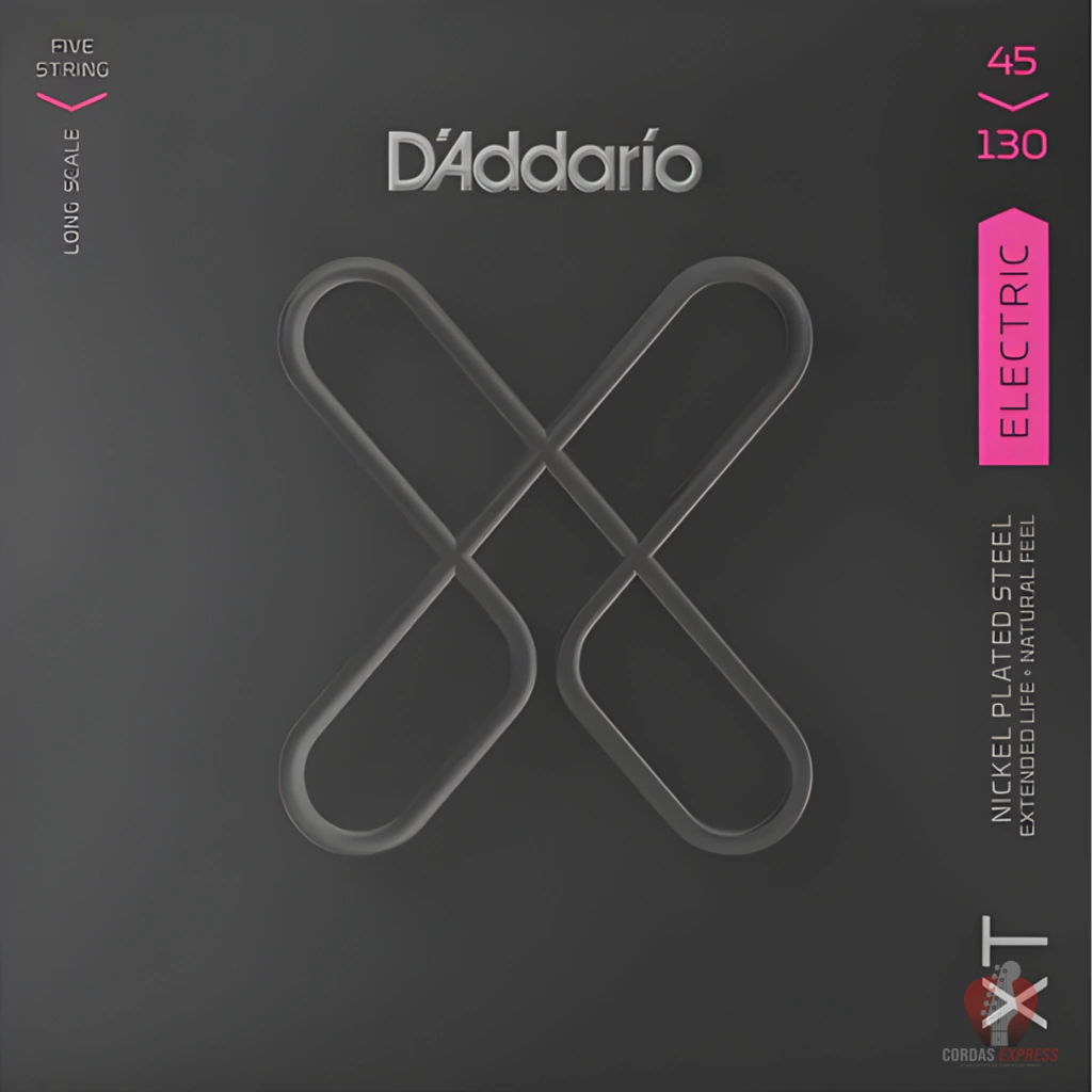 Encordoamento Baixo D'addario 5 Cordas XT 45/130 - XTB45130