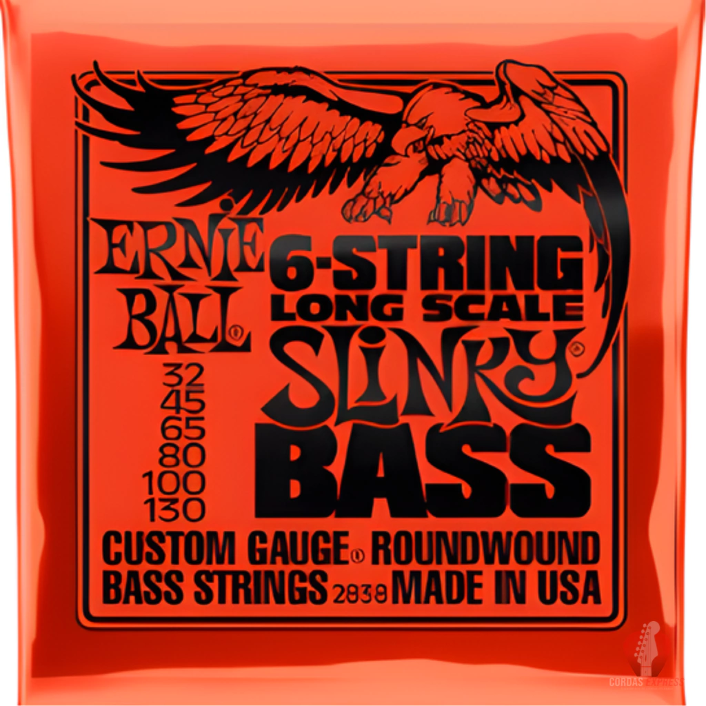 Encordoamento Ernie Ball 6 Cordas Long Scale 32/130 - 2838