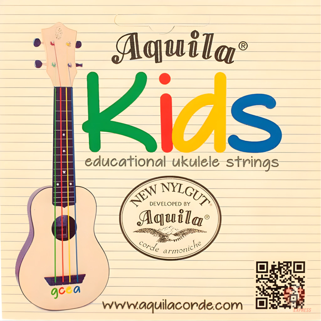 Encordoamento Ukulele New Nylgut Áquila Kids Colorido - 138u