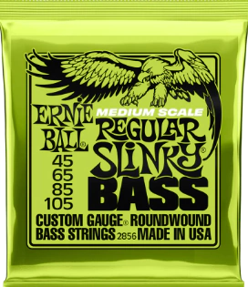 Encordoamento Baixo 4 Cordas Ernie Ball 45/105 (Medium Scale) - 2856