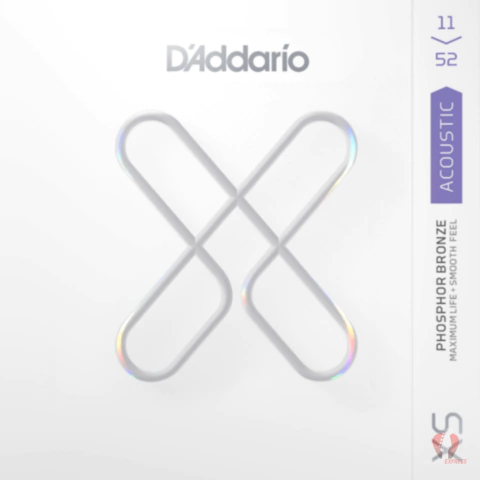 Pack C/3 Encordoamentos Violão Aço D'Addario XS Phosphor Bronze XSAPB-3P 11/52 - comprar online