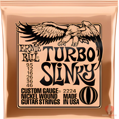 Encordoamento Guitarra Ernie Ball Turbo Slinky 9.5/46 - 2224 - comprar online