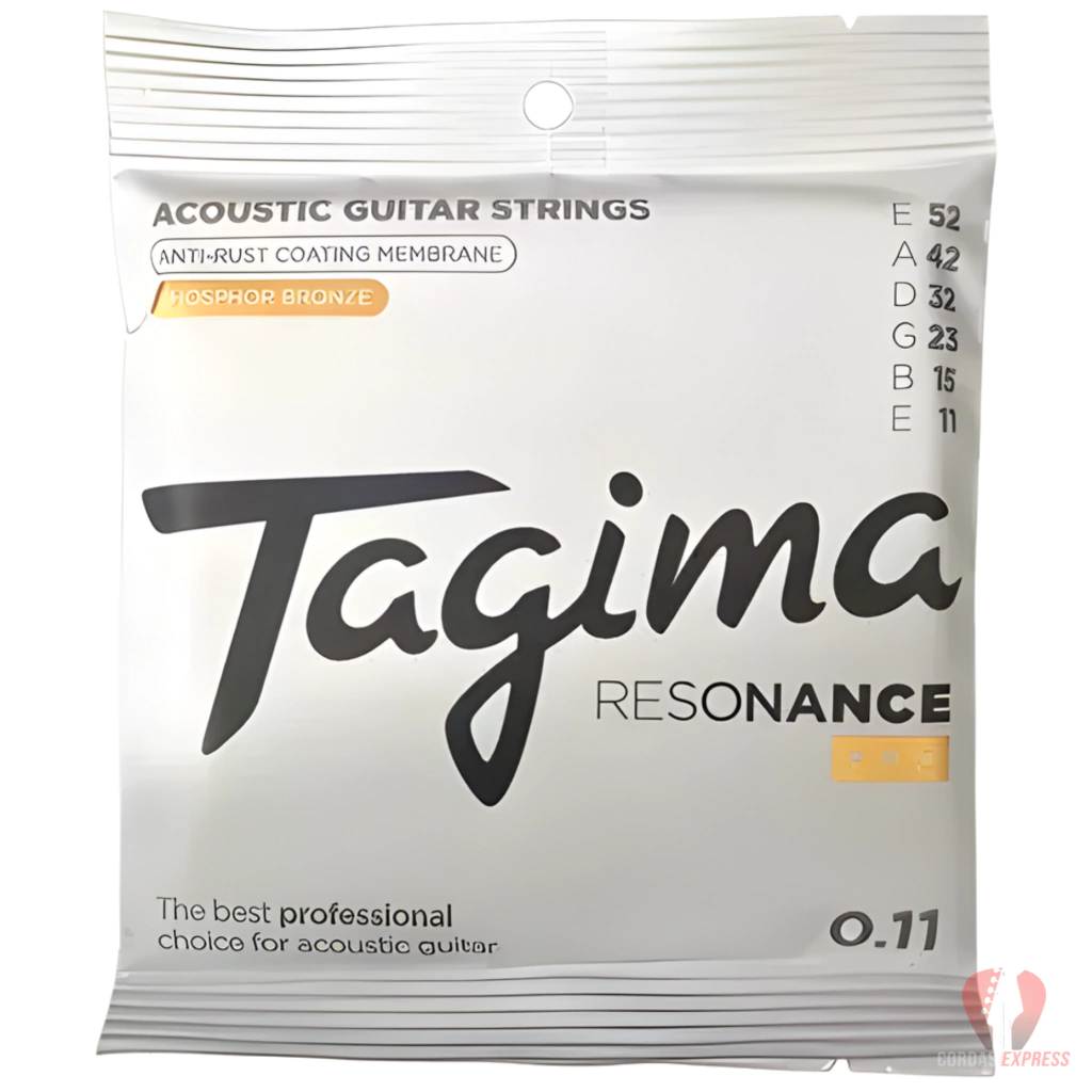 Encordoamento Violão Aço Tagima 012 Phosphor Bronze Resonance Pro