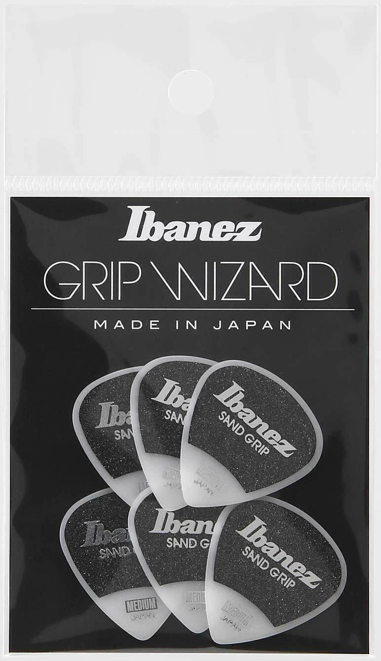 Kit 6 Palhetas Ibanez Grip Wizard Japan 0,80mm (Branco) - PPA16MSG-WH
