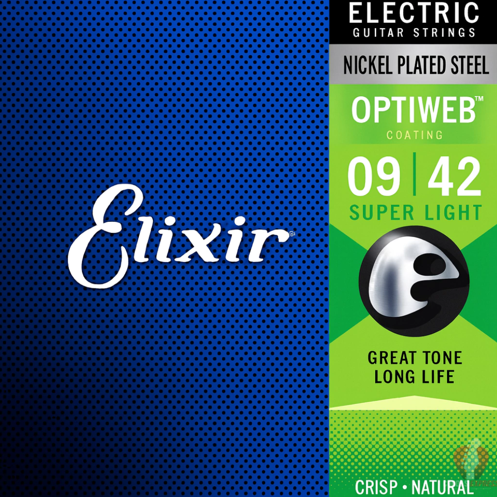 Encordoamento Guitarra Elixir Optiweb 09/42 - 19002 (12090)