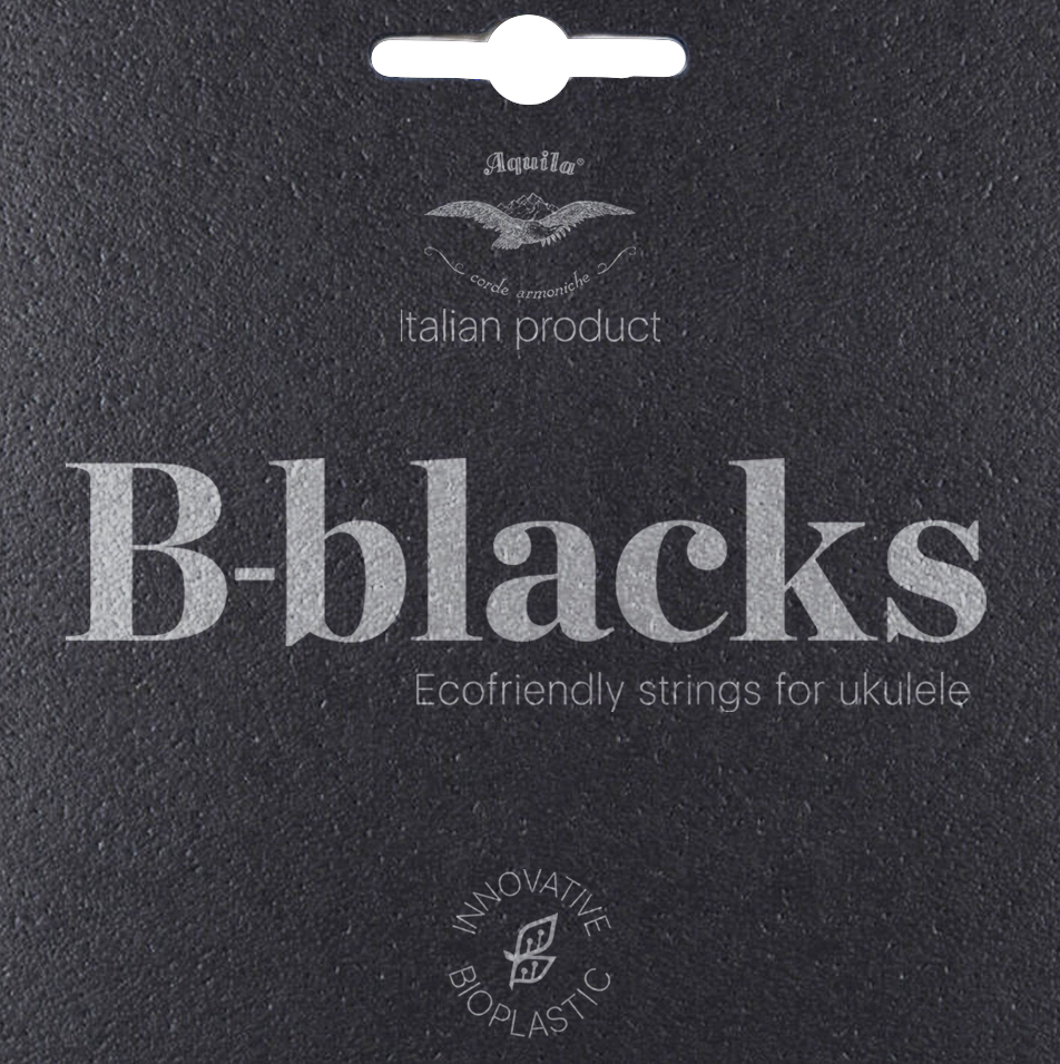 Encordoamento Ukulele/BanjoUke Áquila B-Blacks Baritone Low D - 184U
