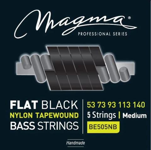 Encordoamento Baixo Magma 5 Cordas Flat Black 53/140 - BE505NB