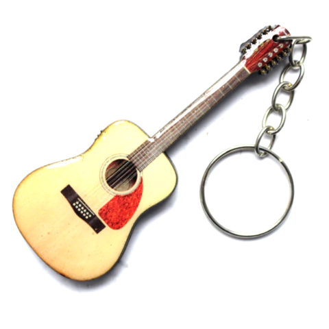 Chaveiro MH Artesanal Wood (madeira) Violão Folk - CHAVWOOD31