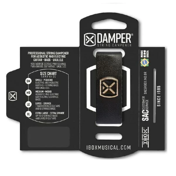 Abafador de Cordas Damper Ibox Couro (Preto) - DS LG 02