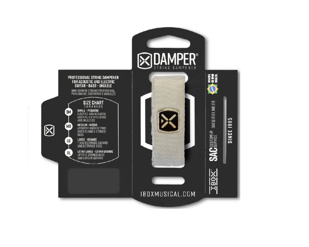 Abafador de Cordas Damper Ibox Small (Prata) - DT SM 19