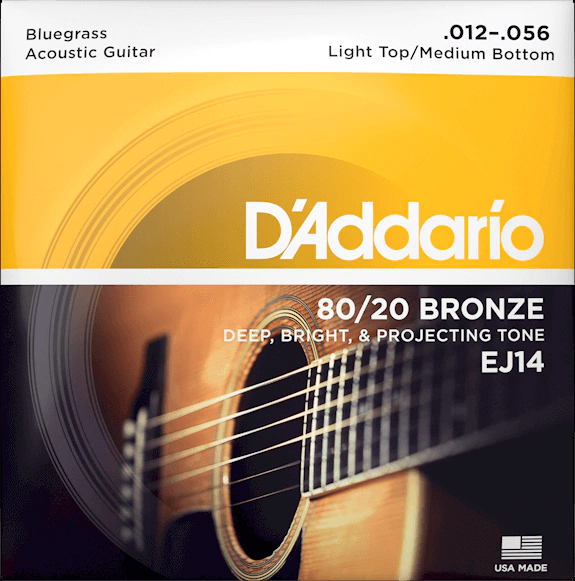Encordoamento Violão Aço D'Addario Bronze 12/56 - EJ14
