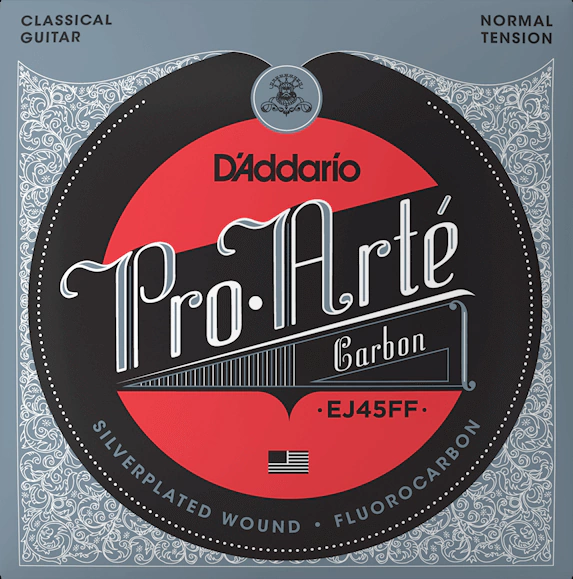 Encordoamento Violão Nylon D'Addario Pro Arté Carbon Normal Tension EJ45FF - 026832