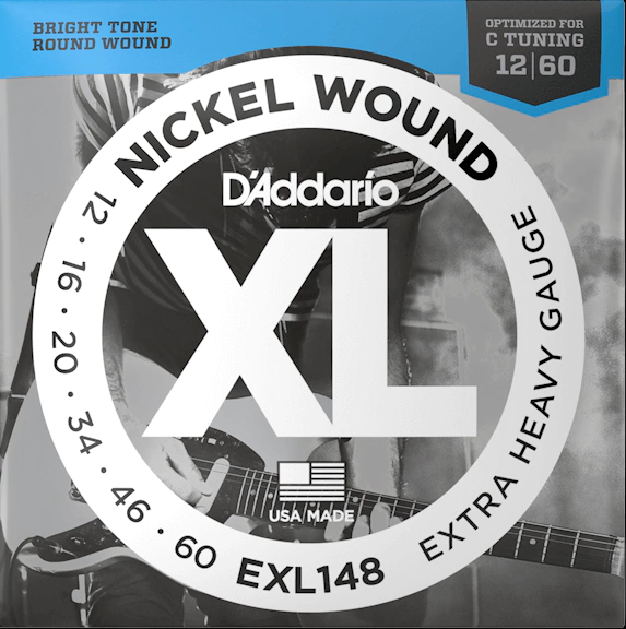 Encordoamento Guitarra D'Addario C Tunning 12/60 - EXL148