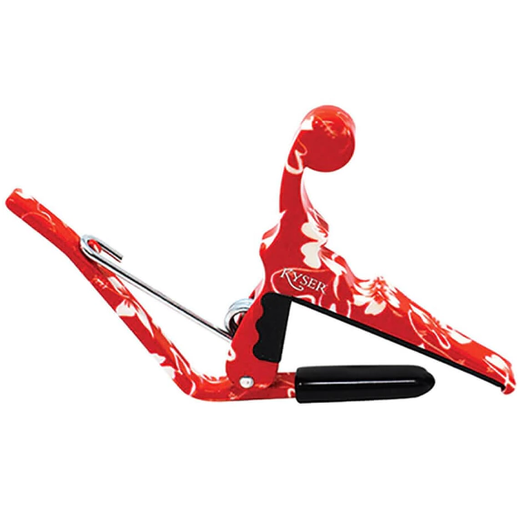 Capotraste Kyser Ukulele KURHA Red Hibiscus