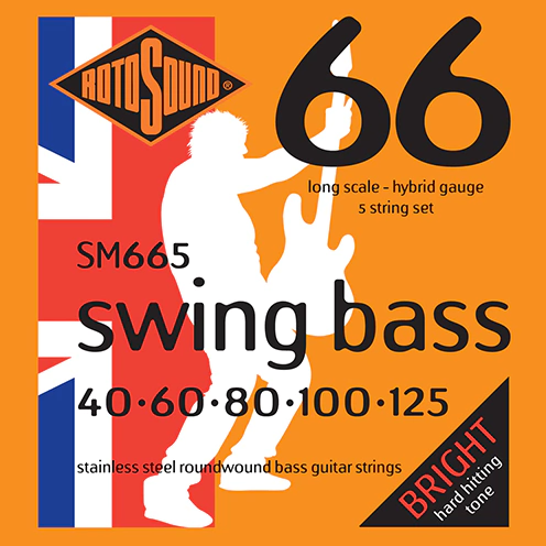 Encordoamento Baixo Rotosound Swing Bass 5 Cordas 40/125 - SM665