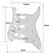 Escudo Guitarra Ronsani Stratocaster Premium SSS (Parchment) - 0736 - comprar online