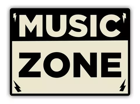 Placa Decorativa Music Zone - MZONE