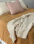 Manta / Pie de Cama Nido de abeja