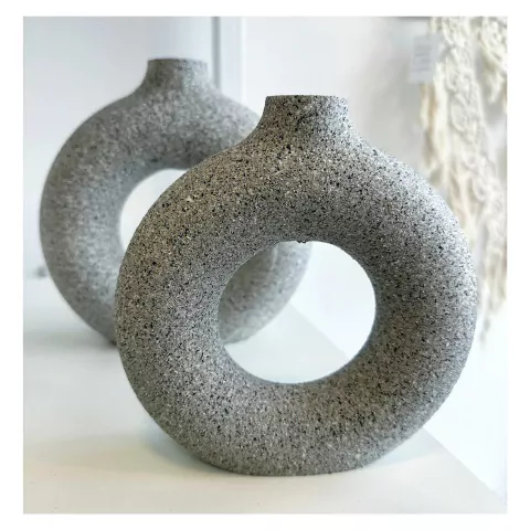 florero nórdico o piedra