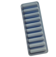 Molde silicona 10 mini rectangulos