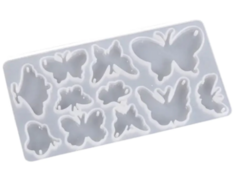 Molde silicona llaveros 11 mariposas y polillas