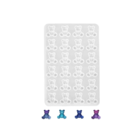 Molde silicona plancha 24 ositos mini