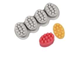 Molde silicona 4 Jabones exfoliantes