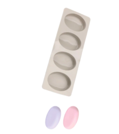 Molde 4 Jabones oval
