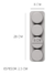 Molde plancha 4 circulos jabones x 6CM c/u - comprar online