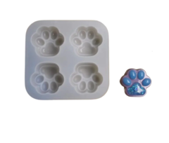 Molde silicona 4 patitas mascota