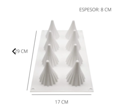 Molde silicona 8 arboles - comprar online
