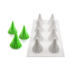 Molde silicona 8 arboles