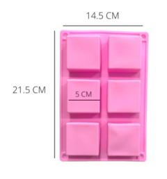 Molde plancha 6 cuadrados - comprar online