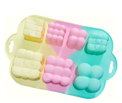 MOLDE SILICONA 7 CUBOS BUBBLE VELAS JABONES en internet