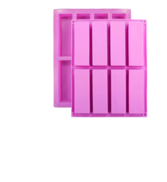 Molde plancha 8 rectangulos mini