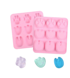 Molde silicona 9 Patitas formas varias
