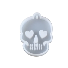 MOLDE SILICONA DIJE LLAVERO CALAVERA