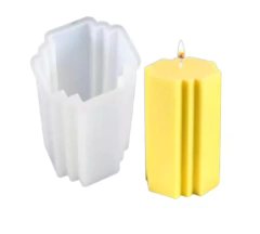 MOLDE SILICONA CUBO IRREGULAR GRANDE PARA VELAS