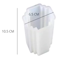 MOLDE SILICONA CUBO IRREGULAR GRANDE PARA VELAS - comprar online