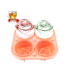 MOLDE SILICONA HIELERA Y VELA DE ROSAS