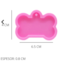 Molde chapita tag individual grande x 6CM - comprar online