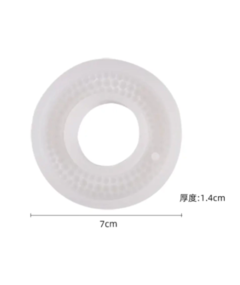 Molde silicona dije circulo abierto texturado - comprar online