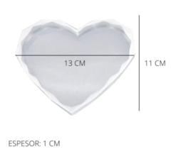 Molde corazon bordes facetados - max - comprar online