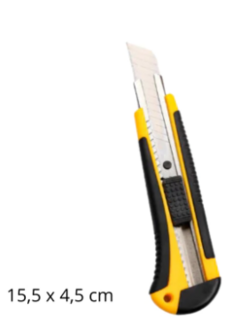 Cutter trincheta profesional 18mm - comprar online