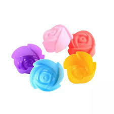 MOLDE SILICONA MINI FLOR ROSA 3X2 CM JABON VELA REPOSTERIA