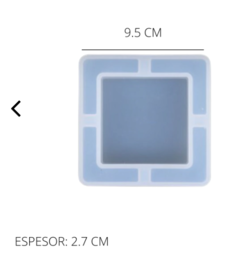 Molde cenicero cuadrado - comprar online